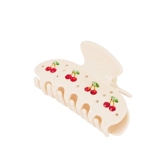 Emi Jay Sweetheart Clip in Cherry Pie New with Box Womens Hair tie - Picture 4 of 12